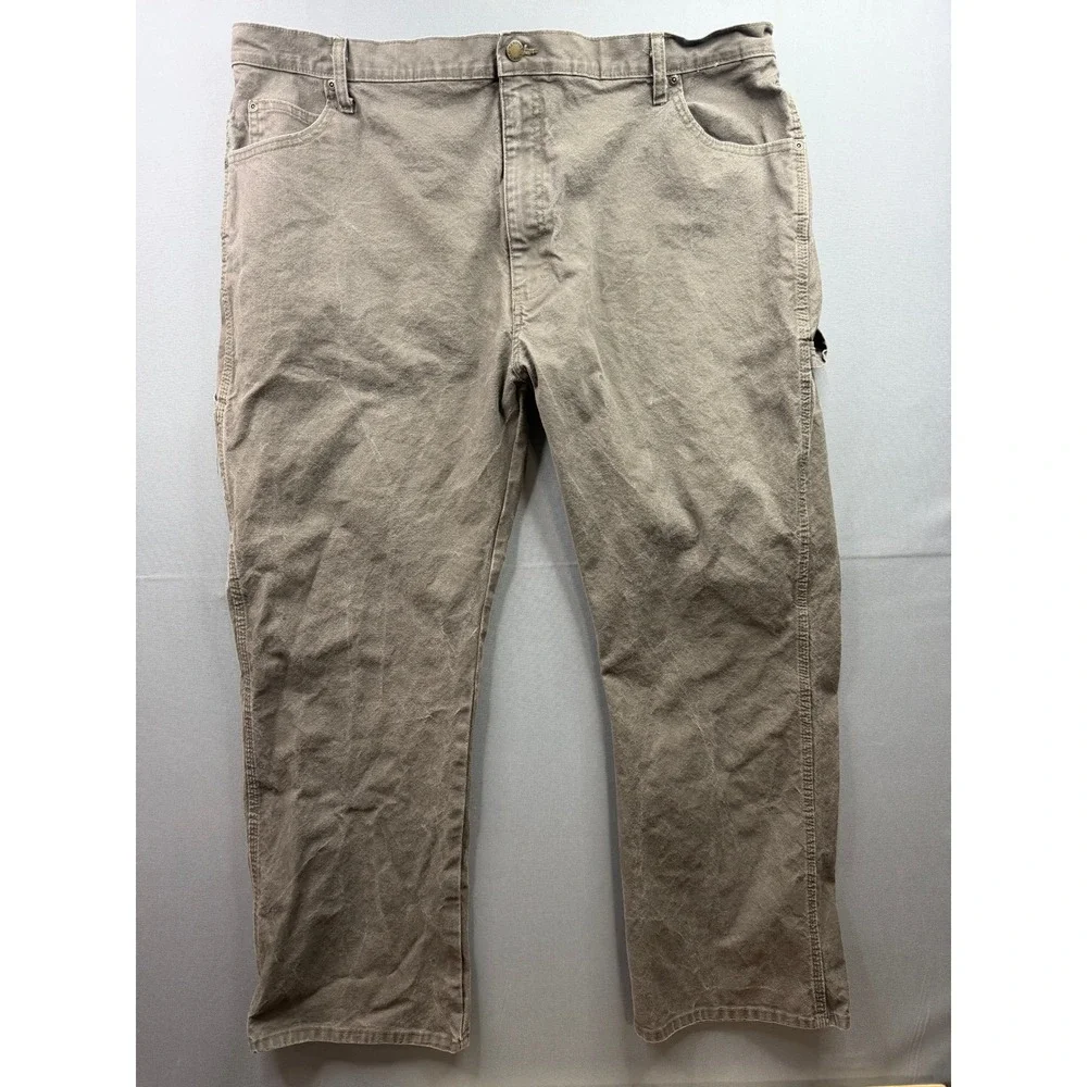 Genuine Dickies Carpenter Pants Mens Brown Utility Workwear 42x30